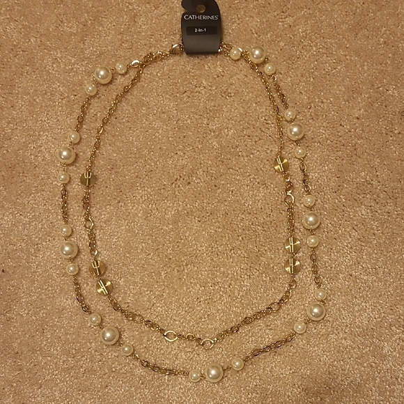 Catherines Jewelry - Catherines Gold and Pearl Necklace